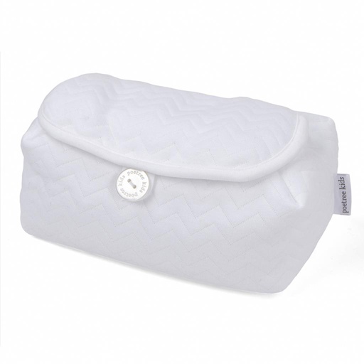 Couvercle pour lingettes humides poetree kids chevron white 