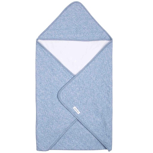 Swaddle blanket chevron denim blue