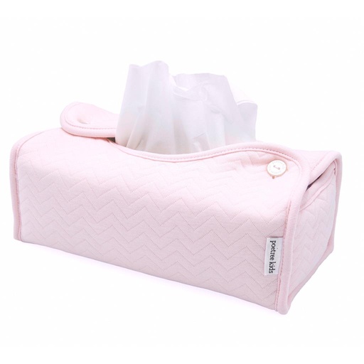 Couvercle de boîte de Kleenex chevron light pink 