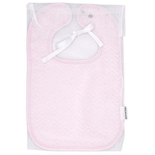 Bib poetree kids chevron light pink