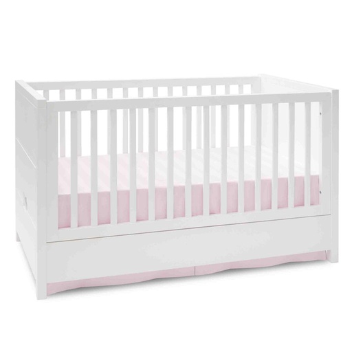Jupe de lit Valence joli rose blush pink