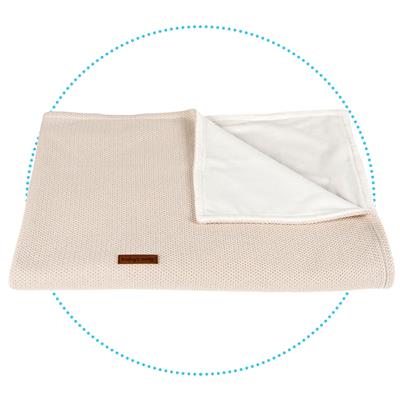 Blanket crib classic zand 75X90