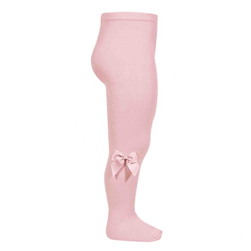 Tights with bow pale pink