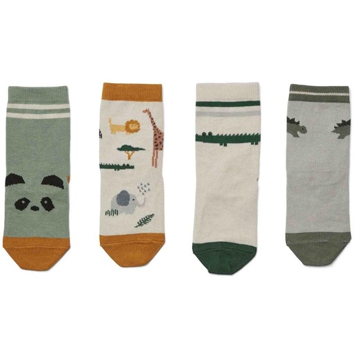 Silas stockings (4-pack) safari (sandy mix) 