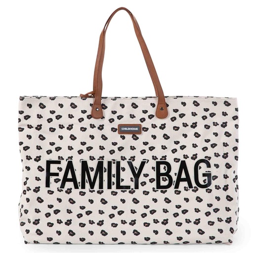 Nursery bag family bag canvas leopard 
