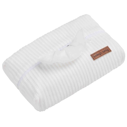 Housse pour lingettes humides sens blanc