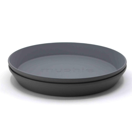 Plate round (2 pieces) Smoke