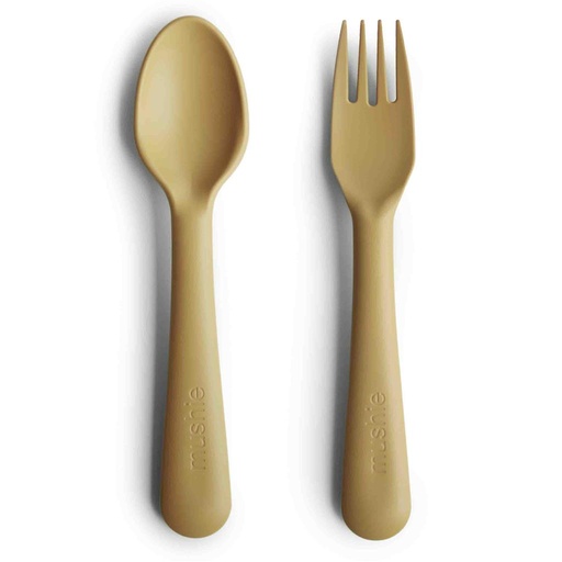 Fourchette et cuillère mosterd 