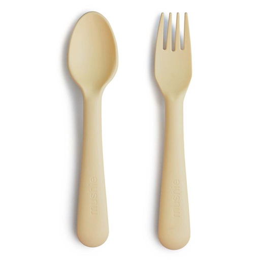 Fork and spoon pale daffodil 