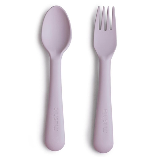 Fork and spoon soft lilac