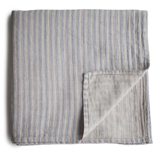 Impression sur tissu en tétrade blue stripes 