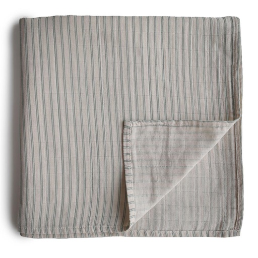 Impression sur tissu en tétrade sage stripes 