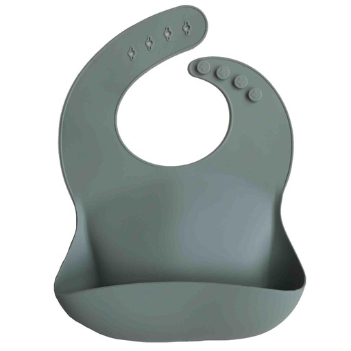 Bib (silicone) cambridge blue 