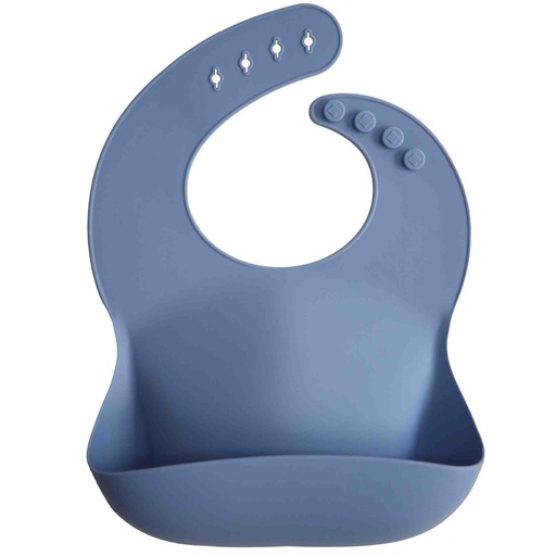 Bavoir (silicone) bleu poudre