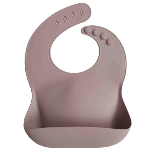 Bib (silicone) warm taupe