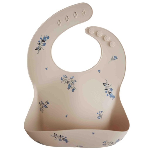 Bib print lilac flowers