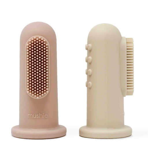 Brosse à dents à doigts shifting sand + blush 