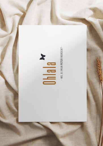 Greeting card ohlala peter worden (brown) 