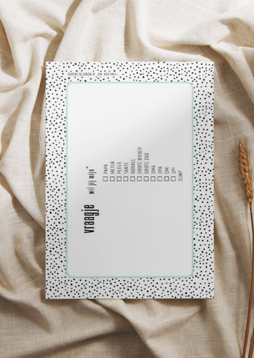 Greeting card vraagje (mint) 