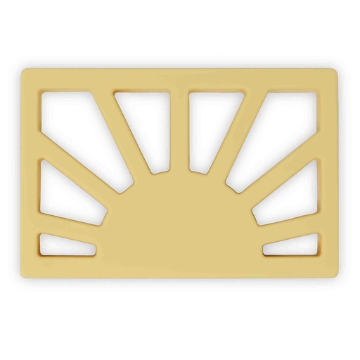 Sun teething toy mutted yellow 