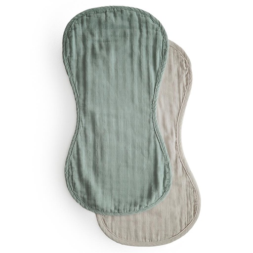 Spuugdoekje (2 stuks) roman green + fog 