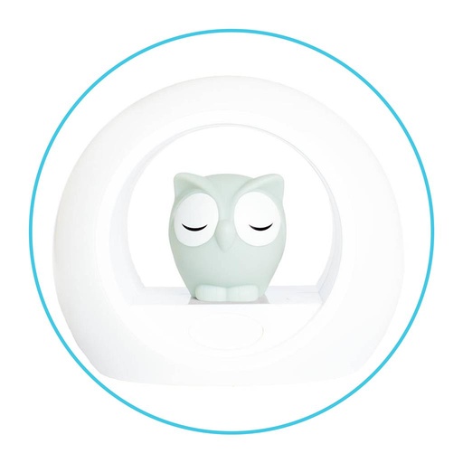 Veilleuse hibou gris  