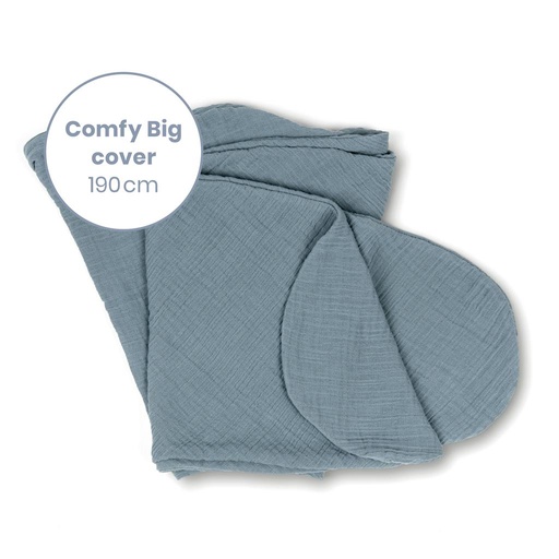 Housse coussin relax confortable grand tetra blue 