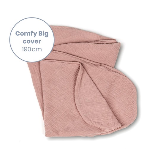 Housse coussin relax confortable grand tetra rose