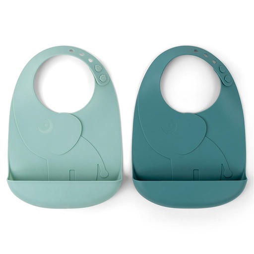 Bib (2 pieces) peekaboo Elphee blue