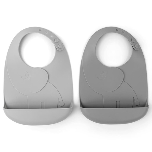 Bib (2 pieces) peekaboo Elphee gray