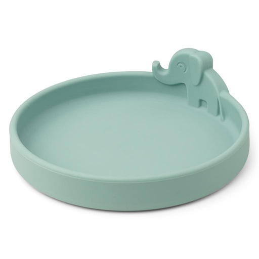 Assiette peekaboo Elphee bleu