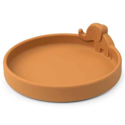 Plate peekaboo Elphee mustard