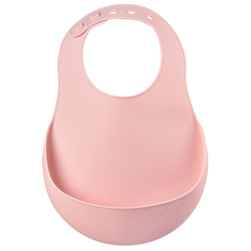 Bavoir silicone vieux rose