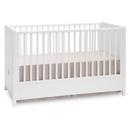 Bed skirt Valence ethnic white sand 