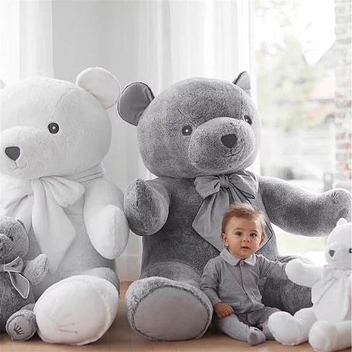 Teddy bear 100cm Zoe endless gray gray