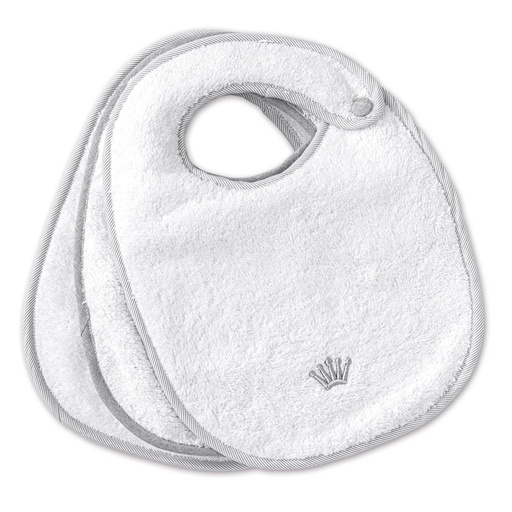 Bib set of 3 endless grey white-grey