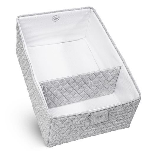 Panier à langer Dion gris clair de lune grey 