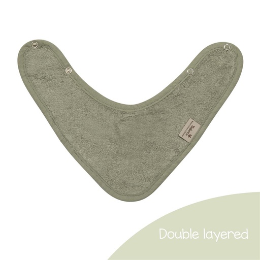 Bandana bib (double layered) whisper green