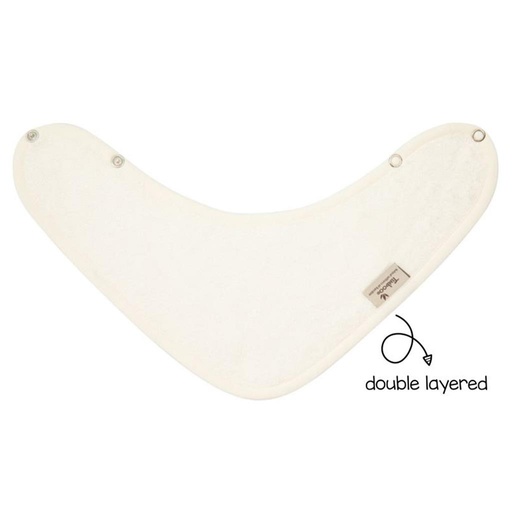 Bandana bib (double layered) daisy white