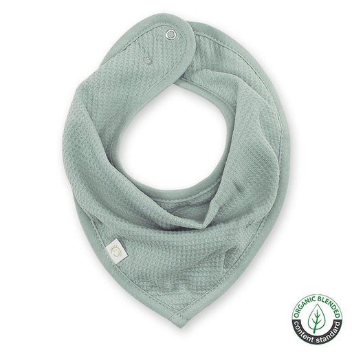 Bavoir bandana Wafle jade