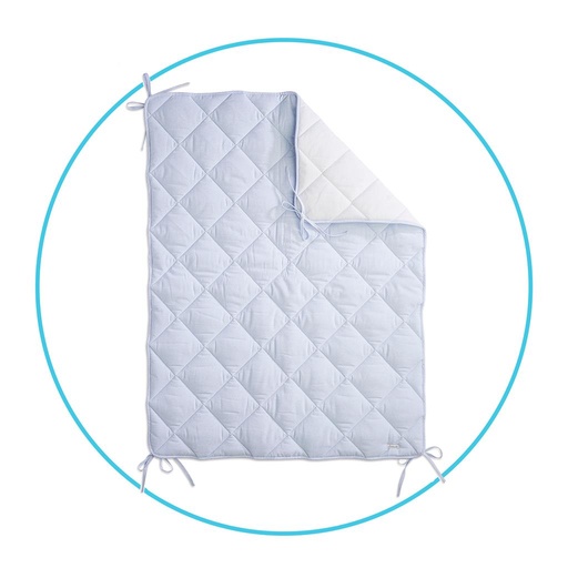 Parkligger cotton Forever Blue ciel 