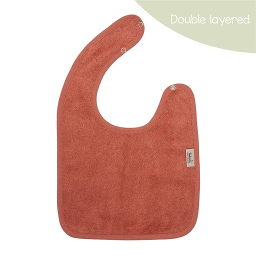 Bavoir (double couche) apricot blush 