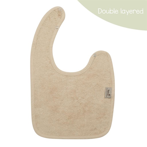 Bavoir (double couche) frosted almond 