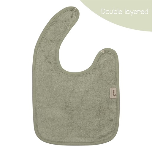 Bavoir (double couche) whisper green 