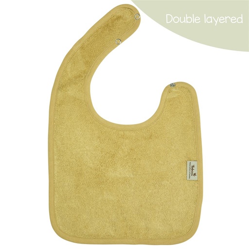Bavoir (double couche) honey yellow 
