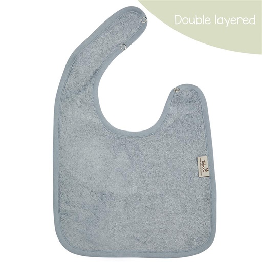 Bib (double layered) moon blue 