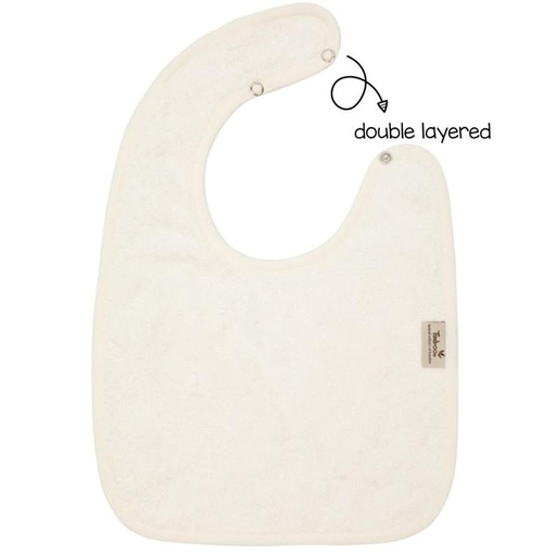 Bavoir (double couche) daisy white 