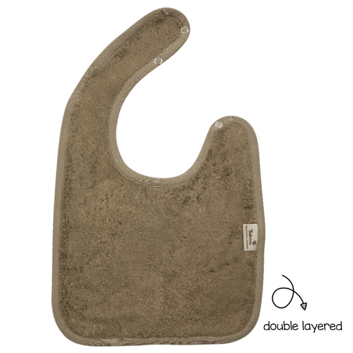 Slab (dubbel gelaagd met drukknoop) jungle green 