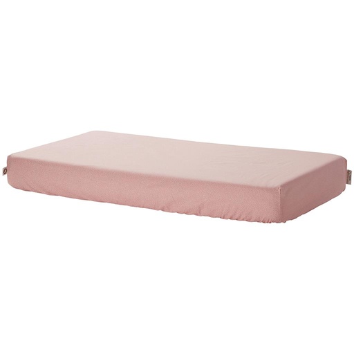 Fitted crib sheet tiny dot misty rose 40X90