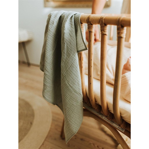 Tetradowel nature (set of 2) soft cream, sage green 67X67CM